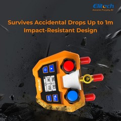 Elitech DMG-1 Digital Pressure Gauge Dual-table Valve High Accuracy HVAC
