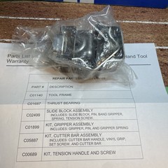 BAND-IT Band Clamp Tool: 0.1875 in Min. Strapping Wd, 0.75 in Max. Strapping Wd