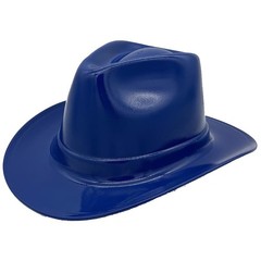Occunomix Western Cowboy Hard Hat with Ratchet Suspension in Royal Blue