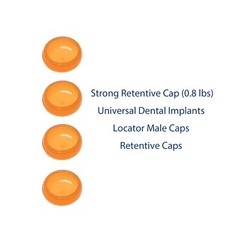 US Implant Nobel Active NP Ø3.5mm Locator Abutments PEEK Overdenture Male Cap