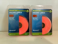Genuine Monarch 1131 Red Pricing Labels 2 Rolls – Authorized Dealer (000240)