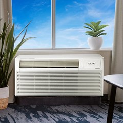 OLMO 9,000 BTU Smart PTAC AC w/ Heat Strip 230V PTHP Heating & Cooling W/ Remote
