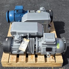 Ohio Medical Squire-Cogswell Rotary Vane Vacuum Pump S5L, 5hp, 208-230/460Vac