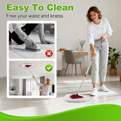 Mop Heads Replacements for O Cedar,Mop Replace Head for Ocedar Easywring 1 Ta…