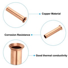 1/2″ (12.7mm) OD Copper Flare Tube Fitting for Refrigeration Plumbing, 2pcs