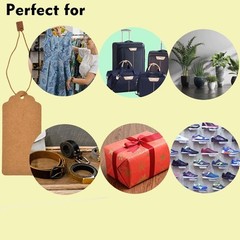 1000 PCS Standard Size Hang Tag String Price Tags Hanging Tags with String Price