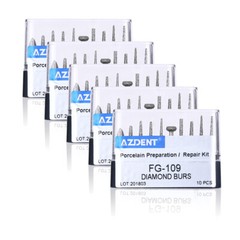 3PC Dental Clinic Diamond Burs Air Turbine Kit Z FG-109 for High Speed Handpiece