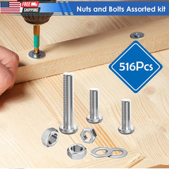 2020Pcs Nuts and Bolts Assortment Kit 32-Sizes M2/M3/M4/M5/M6 Nut Bolt Washer As