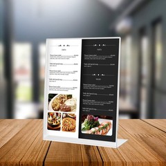 8.5 X 11 Inches Clear Table Menu Display Stand Desktop Display Stand P