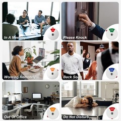 Office Door Signs, Do Not Disturb, In a Meeting, Working Remotely, Out of Off…
