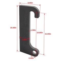1 Pair Blank Quick Attach Loader Mounts For Cat IT28 Loader mounts Steel