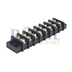 8 POSITION 20A WIRE CONNECTOR SCREW BARRIER SILVER TERMINAL STRIP BLOCKS