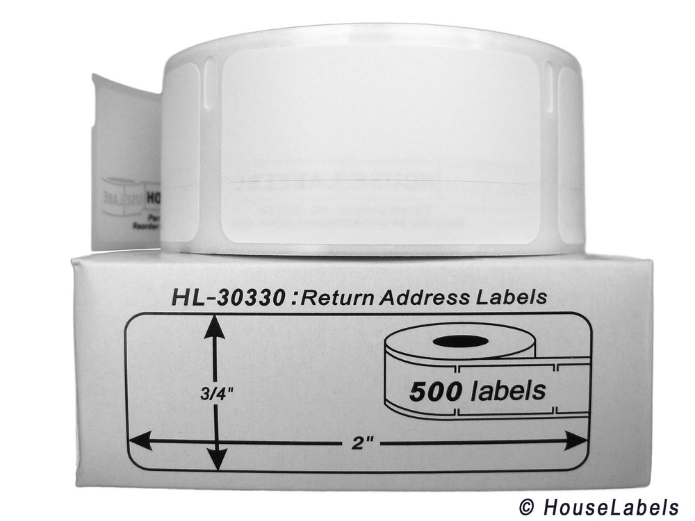 DYMO 30330 Direct Thermal Return Address Labels (3/4″ x 2″) – (2) Rolls of 500