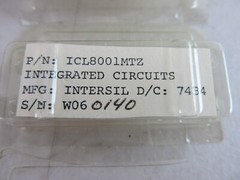 QTY=4 Intersil ICL8001MTZ Metal Can Operational Amplifier Vintage IC