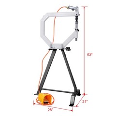 Pneumatic Planishing Hammer 19.6″ Throat Power Hammer Blacksmithing &Steel Stand
