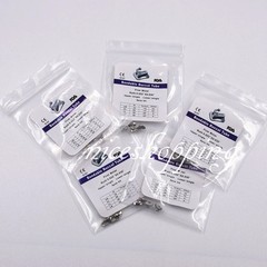 4 Pcs 1 Pack Dental Orthodontic 1st Molar Bracket Buccal Tube Bondable Roth 022