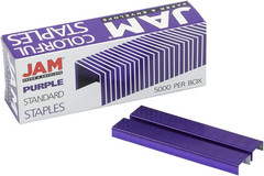 Colorful Staples Purple Standard Size 0.5×0.25 Inches 5000 Count Office School