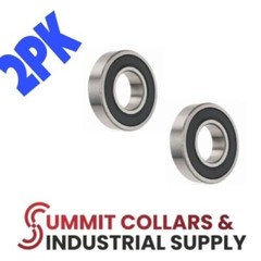 (2PCS) 1635-2RS SEALED BALL BEARING 3/4 ID X 1-3/4 OD X 1/2 WIDE FREE SHIPPING