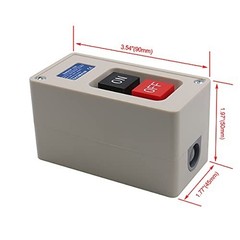 3 Phase on off Push Button Switch, 220V/240V 30A Industrial Motor Starter Switch