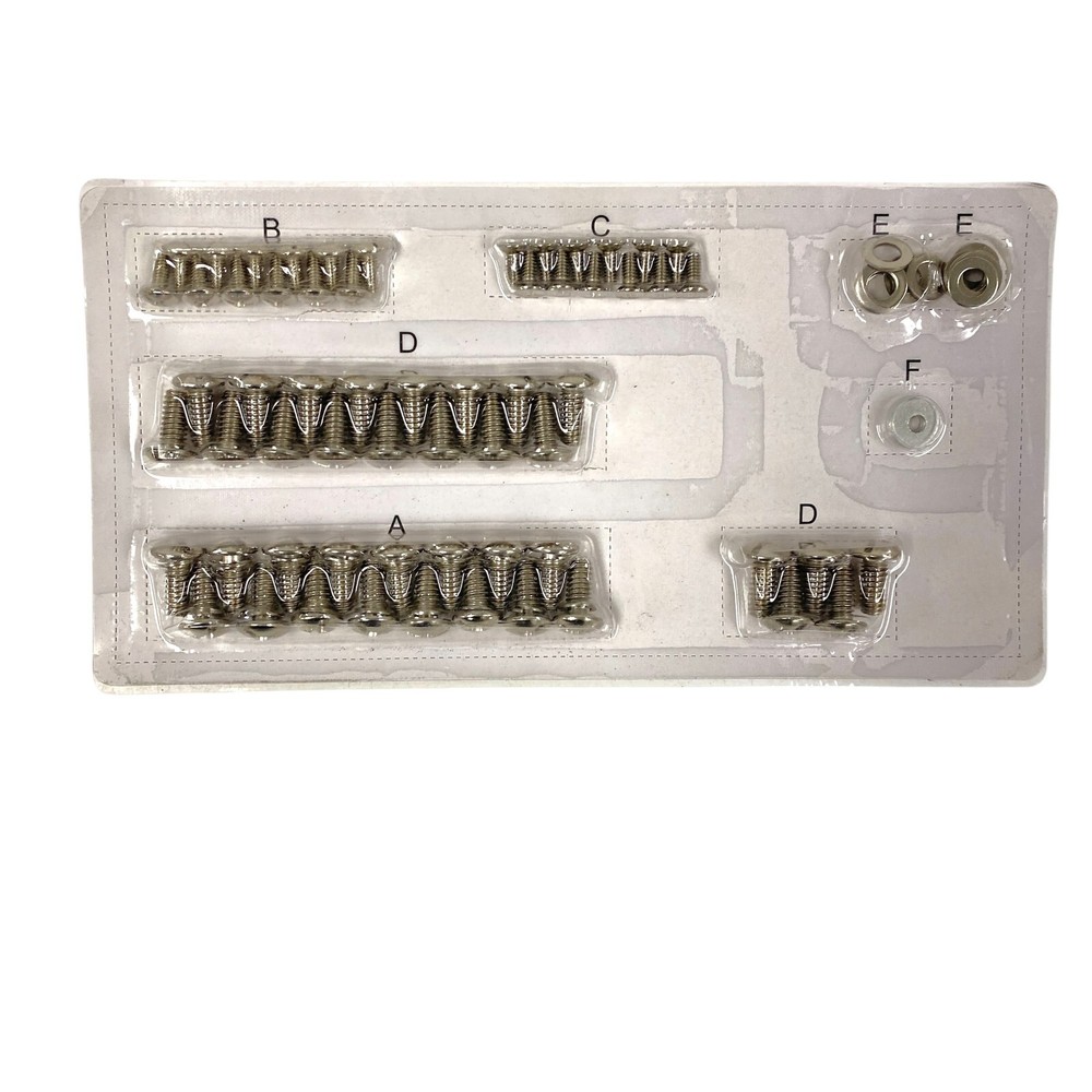 Phillips Drive Pan and Flat Head Screws Bolts, Washers Set, 81 Pcs