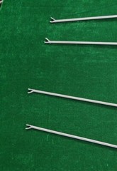 4pc Laparoscopic Needle Holder Curved Jaw Right & Left Hand 5mmx330mm Reusable