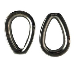 2 Pieces Stainless Steel 316 1/4″ (6mm) Wire Rope Thimble Casting with Closed…