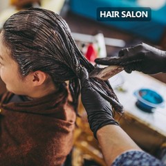 10Pcs Black Reusable Latex Gloves Durable Hair Salon Hair Dye Protective Gloves