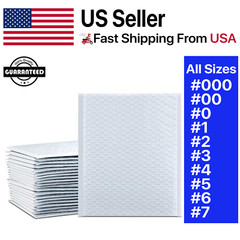 POLY BUBBLE MAILERS SHIPPING MAILING PADDED ENVELOPS BAGS, SELF SEAL ANY SIZE