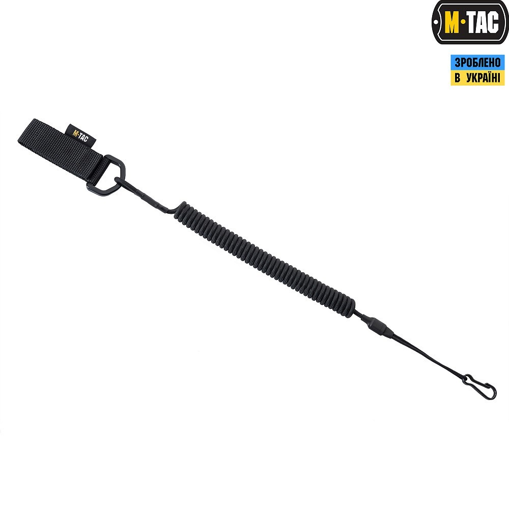 M-Tac safety cord with D-ring black💛💙