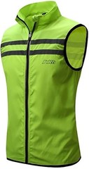 bpbtti Men’s Hi-Viz Safety Running Cycling Vest Sleeveless Windbreaker Size XL