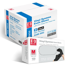 Basic Disposable Medical Synmax Vinyl Exam Gloves- 4 Mil Safty Glove 1000 Pcs –