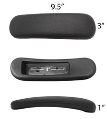 Chair Arm Pad Replacement Part Armrest Top Cap 4″ Mounting Holes 1 Pair