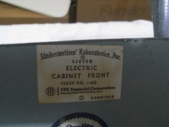 ITE electric cabinet front J-465 240V 3 Phase cover door 18″x14 5/8″ from EQ412B