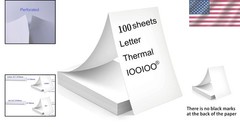 100 Sheets of BPS & BPA Free Thermal Printer Paper – Safe, Recyclable & Durable