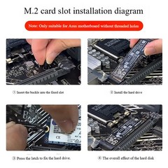 M.2 SSD Screws Kit，48PCS NVMe Screws Standoffs for ASUS MSI Gigabyte, ASUS Fa…
