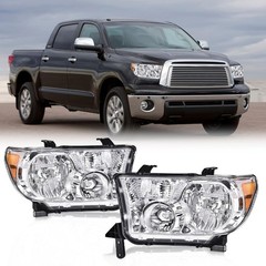 Front Headlight Pair Toyota Tundra 2007-2013 Sequoia 2008-2017 811100C051