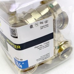 Pack Of 10 Viega ProPress Brass Adapter 3/4″ Press Fittings Female NPT NEW