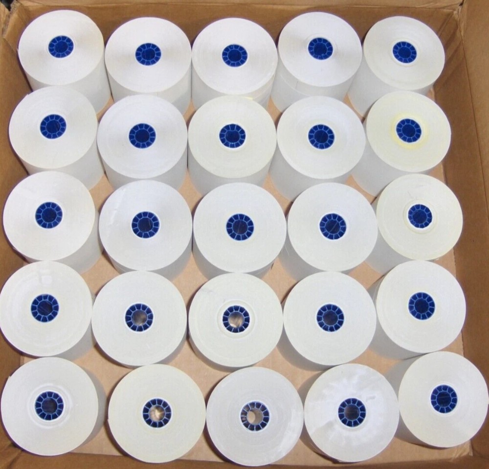 25 Pack Star Micronics 2-Ply 3″ x 100′ Receipt Paper Rolls SP500 SP700