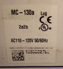 LS Metasol MC-130A Contactor MC130A Coil Voltage 120VAC 3 Pole NEW