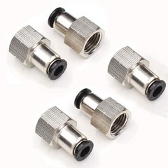 1/4 Female NPT Push to Connect Air Fittings, 1/4 Inch Air Tube Fitting 1/4″ Od