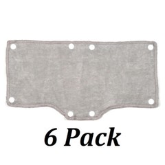 (6 PACK) TERRY CLOTH SNAP ON NAVY HARD HAT SWEAT BAND COTTON LINER CONTRUCTION