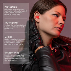 Motorcycle Ear Plugs – High-Fidelity Reusable Noise Reduction Earplugs