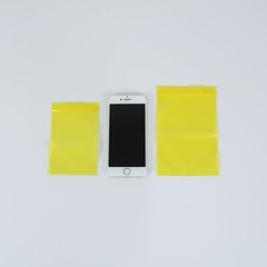 New Flat Yellow Plastic QuickQlick™ Bag Pouches Different QTY and Sizes