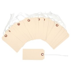 100 Manilla Tags 4 3/4″ x 2 3/8″ Size 5 Inventory Shipping Hang Tag with String