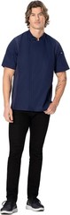 Men’s Chef Coat Polycotton Lightweight Zipper Long Sleeve Work Uniform