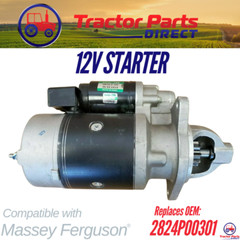 STARTER 12V FOR MASSEY FERGUSON 2605, 2615, 2625, 2635 2824P00301