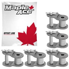 08B Offset Half Link for Roller Chain Single Strand (Qty 5)