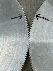 1 UNKNOWN ALUMINUM SPUR GEAR 64 PITCH 256 TEETH 1/2” BORE .200” FACE 20 DEG. PA