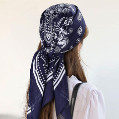 100% Cotton 35″ X 35″ Large Head Scarf for Women‘S Hair, 3 Pcs Versatile Square
