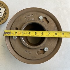 SMITH 2005Y03 9″ Shower Floor Drain A05NB 5″ Adjustable Bronze Strainer 3″